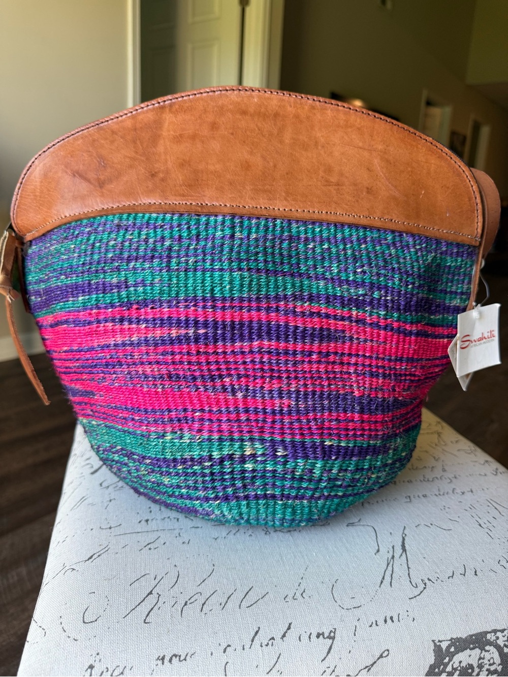 Swahili African Modern Sisal bag